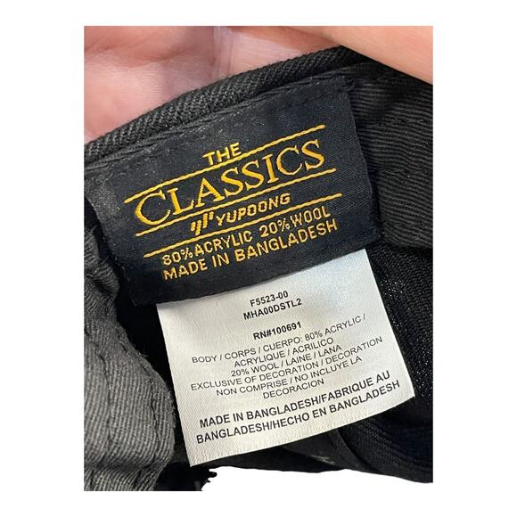 Hurley USA Flag Embroidered Black Snapback Hat Adjustable Flexfit Patriotic Cap - Picture 9 of 11